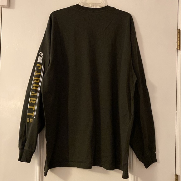 Carhartt Men’s XL long sleeve T-shirt, dark army green, NWOT. - Picture 5 of 5